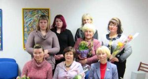 Popietės dalyvės: A.Belova (sėdi iš kairės)