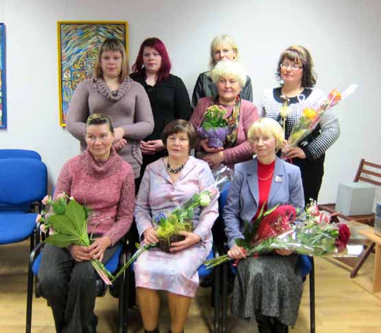 Popietės dalyvės: A.Belova (sėdi iš kairės)