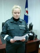Jaunoji pareigūnė Ramunė Čižokaitė.