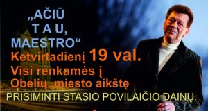 Renginio afiša.
