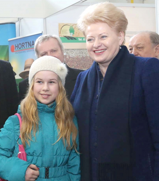 Auksė iškart pažino Lietuvos prezidentę Dalią Grybauskaitę. Džojos Gundos Barysaitės nuotr.