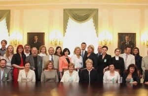 Prezidentė Dalia Grybauskaitė susitiko su regioninės spaudos atstovais. Prezidentės spaudos tarnybos archyvo nuotr.