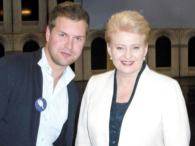 Su LR prezidente Dalia Grybauskaite rinkimų metu.