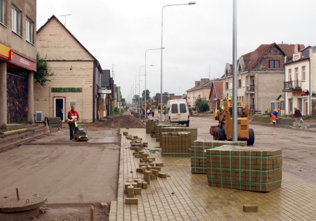 Rekonstruojama Respublikos gatvė keičiasi kiekvieną dieną.