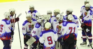 Rokiškėnų komanda džiaugėsi pergale. www.hockey.lt nuotr.