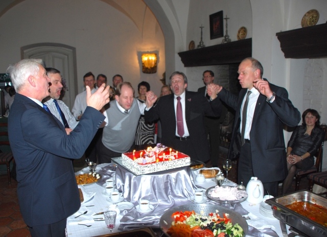 Buvę Rotary prezidentai Rimgaudas Kilas (iš kairės)