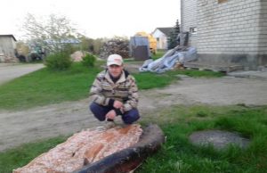 Andrius Jagorovas džiaugėsi sėkminga žvejyba. Asmeninio archyvo nuotr.