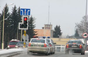 Šviesoforą taranavo automobilis „VW Golf“: N.Byčkovskis.