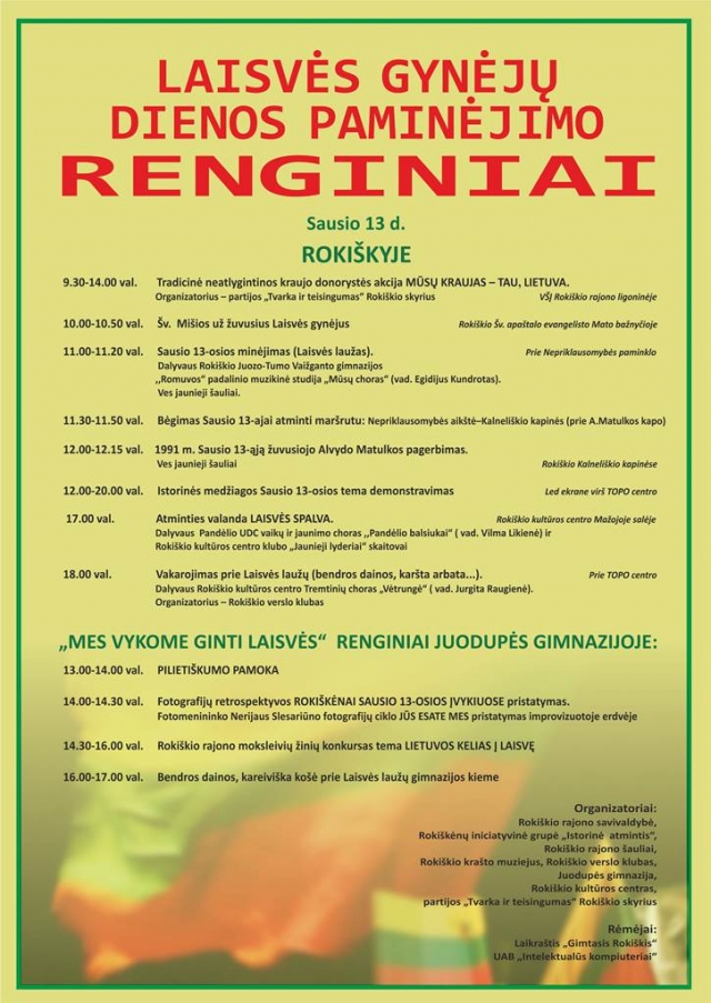 Renginio afiša.
