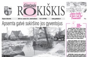 Skaitykite ketvirtadienio “Gimtąjį Rokiškį“ Ketvirtadienio "Gimtasis Rokiškis"