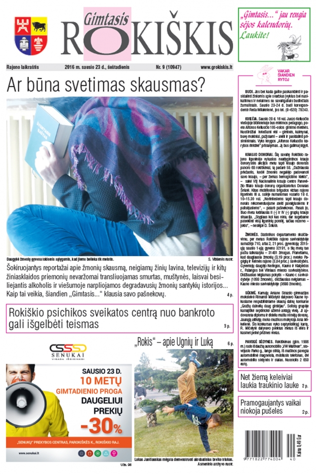 Skaitykite šeštadienio 