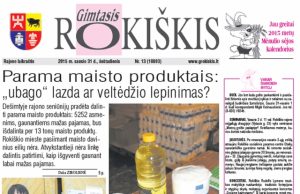 Skaitykite šeštadienio “Gimtąjį Rokiškį“ Šeštadienio "Gimtojo Rokiškio" numeris.