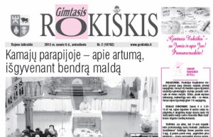 Skaitykite ir prenumeruokite “Gimtąjį Rokiškį” Antradienio "Gimtojo Rokiškio" numeris.