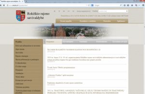 Rajono savivaldybės svetainė pirma... nuo galo.      L. Dūdaitės nuotr.