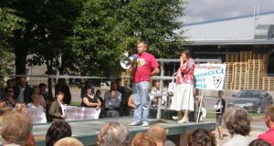 Pernai vasarą surengta pieno gamintojų protesto akcija