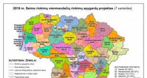 2016 m. Seimo rinkimų vienmandačių rinkimų apygardų projektas (7 variantas).