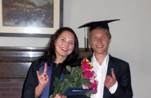 Martynas Lukošiūnas su sese Ieva.