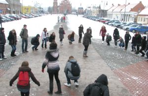 Akcijos akimirka. N.Byčkovskio nuotr.