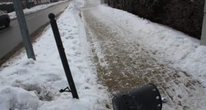 Vandalams užkliuvo... šiukšliadėžė