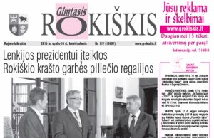 Ketvirtadienio "Gimtasis Rokiškis"