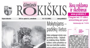 Antradienio "Gimtasis Rokiškis"