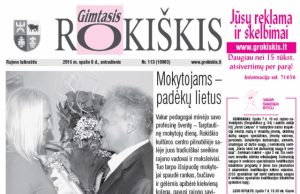 Antradienio "Gimtasis Rokiškis"