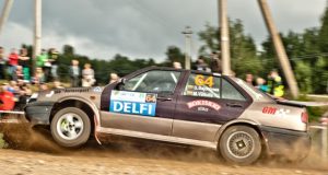 Pirmąją „300 Lakes Rally“ varžybų dieną rokiškėnų G.Bajorūno ir M.Valiulio ekipažas lenktyniavo sėkmingai. M.Valiulio archyvo nuotr.