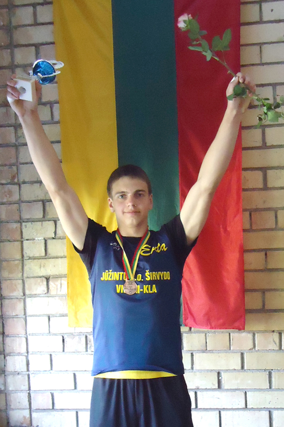 Geriausias Jūžintų  seniūnijos sportininkas - Algedas Tervydavičius.