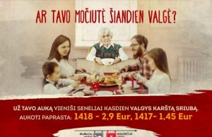 Per Lietuvą keliauja „Maltiečių sriuba” Akcijos afiša.