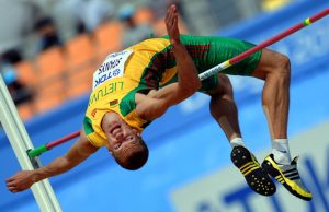 Šuolininkas į aukštį Raivydas Stanys debiutavo lengvosios atletikos pasaulio čempionate. Eltos nuotr.