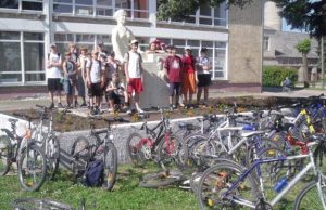 „Kuršiuko“ projektas: po Aukštaitiją dviračiais ir baidarėmis Žygio pradžia – Juodupė. E.Galvydžio nuotr.