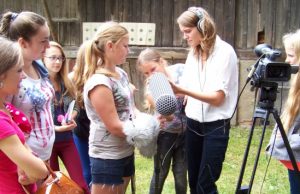 Darbas su režisiere Dovile Šarutyte.