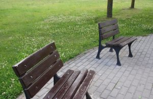 L.Šepkos parko suoleliai suremontuoti grįžo į savo vietas. L.Dūdaitės nuotr.