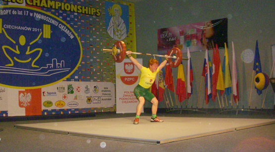 Europos jaunių čempionate S.Aleksiejus pagerino du šalies rekordus. S.Aleksiejaus asmeninio archyvo nuotr.