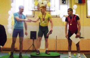 Kaliningrade gerino šalies rekordus Svajūnas Aleksiejus pagerino šalies suaugusiųjų stūmimo veiksmo ir dvikovės rekordus. S.Aleksiejaus archyvo nuotr.