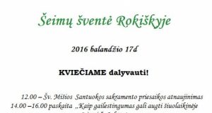 Rokiškio parapijoje – šeimos šventė