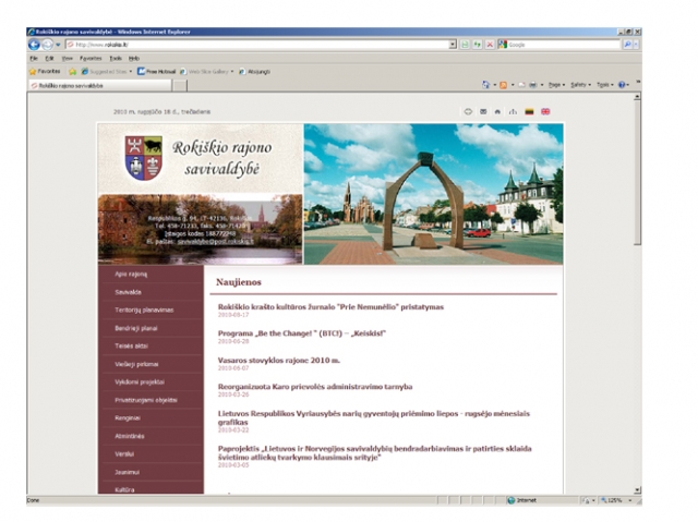 Ši rajono savivaldybės interneto svetainė – pasenusi. D.Zibolienės nuotr. Ši rajono savivaldybės interneto svetainė – pasenusi. D.Zibolienės nuotr.