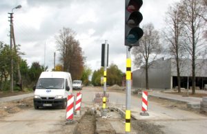Judrioje sankryžoje jau pastatyti nauji šviesoforai. N.Byčkovskio nuotr.