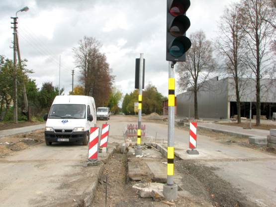 Judrioje sankryžoje jau pastatyti nauji šviesoforai. N.Byčkovskio nuotr.