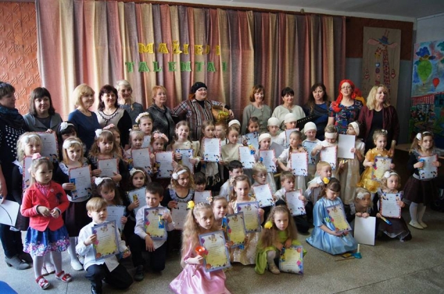 Mažųjų talentų dalyviai.