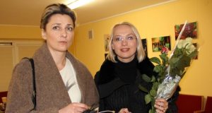 Po spektaklio aktorės Rimantė Valiukaitė (kairėje) ir Dalia Michelevičiūtė sakė