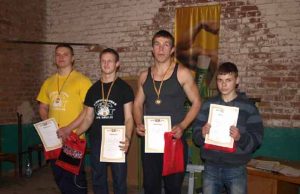 Absoliučiai geriausiųjų sportininkų ketvertukas: D.Leikus (iš kairės)