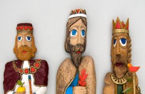Trims karaliams – speciali paroda R.Matulionio Trys karaliai. Rokiškio krašto muziejaus archyvo nuotr.