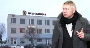 AB „Rokiškio komunalininkas“ direktorius Antanas Vagonis siūlo nežudyti Ūkio banko pirma laiko. N.Byčkovskio fotomontažas.