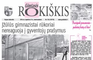 Lapkričio 27 d. "Gimtojo Rokiškio" numeris.