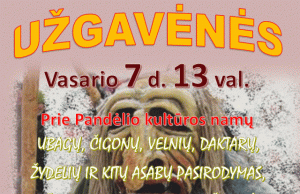 Sekmadienį - Užgavėnės Pandėlyje