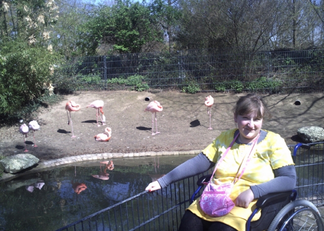 Lankydamasi Vokietijoje pas seseris J.Vaitkevičiūtė visada prašo ją nuvežti į zoologijos sodą. J.Vaitkevičiūtės asmeninio archyvo nuotr.