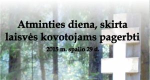 Atminties diena laisvės kovotojams pagerbti