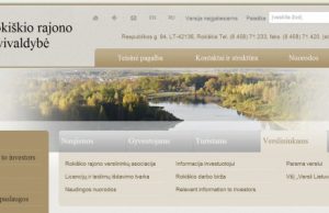 Rajono savivaldybės tinklalapio informacija verslininkams.