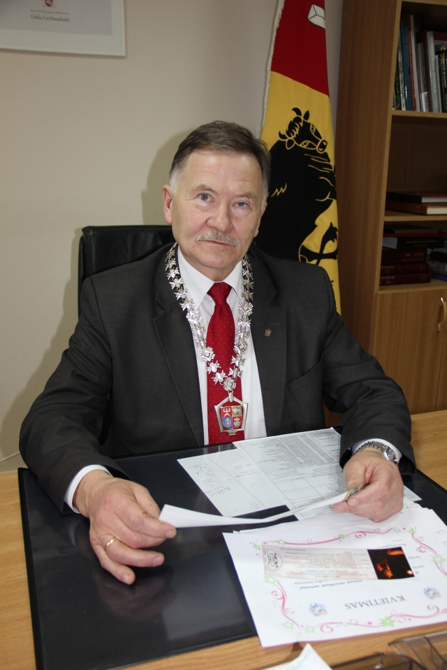 Rajono meras Vytautas Vilys. D. Zibolienės nuotr. Rajono meras Vytautas Vilys. D. Zibolienės nuotr.